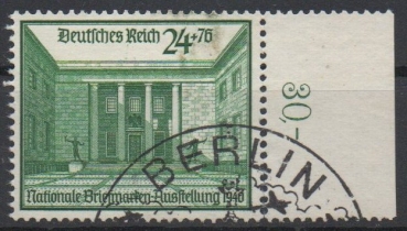 Michel Nr. 743, Briefmarkenausstellung gestempelt.